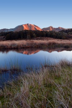 Mt Arthur reflection, Tableland tarn, Nelson