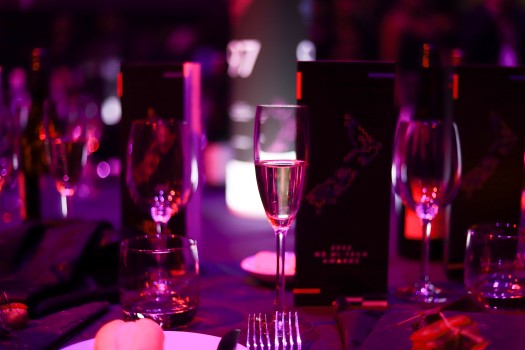 Champagne served at the Hi-Tech Awards 2022