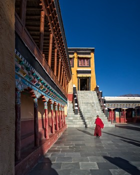 Monk at Thikse Monastery, Ladakh, India