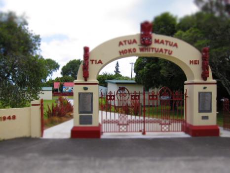 Maori gate 1948 near Pukehina