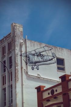 Street art aircraft