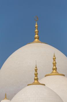 Sheik Zayed Grand Mosque's star and crescent