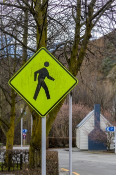 Pedestrian sign Otago