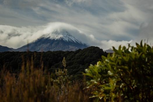 Mount Ngauruhoe with a blanket of cloud