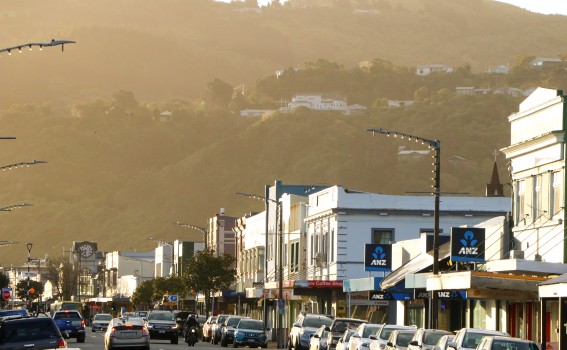 Golden hour in the streets of Lower Hutt