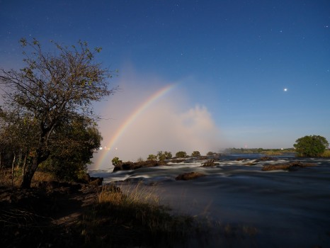 Lunar Rainbow over Victoria Falls