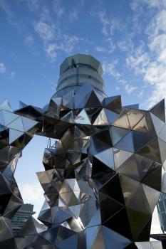 Christchurch Airport's shiny sculpture