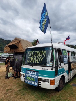 Convoy 2022 Picton Protest Freedom Van