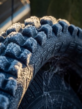 Motorcycle Tire Winter Frost