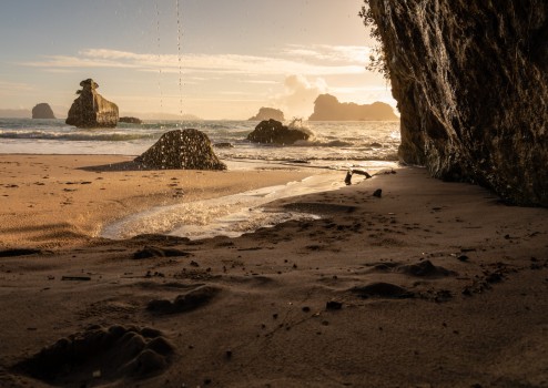 Not your usual Cathedral Cove photo