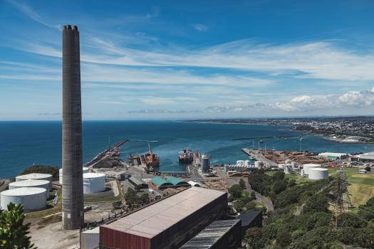 New Plymouth Harbour and Power Station