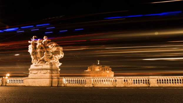 Castel Sant'Angelo and traffic lights