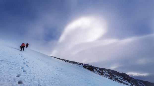 Lenticular cloud, Mount Ruapehu