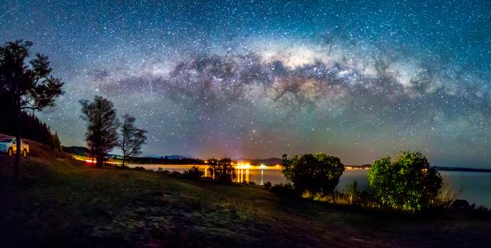 Milky way over the lake at Motuoapa 