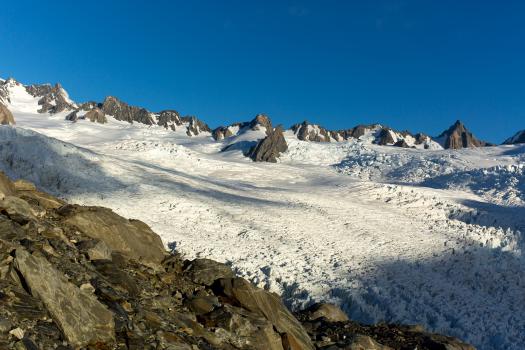 Sunny day on the glacier