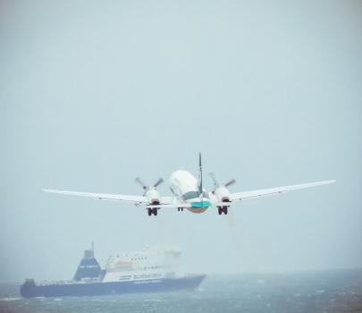 Air Chathams in a rainy day