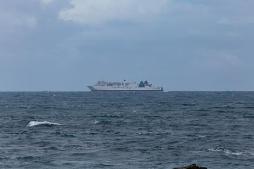 Interislander ferry on the horizon