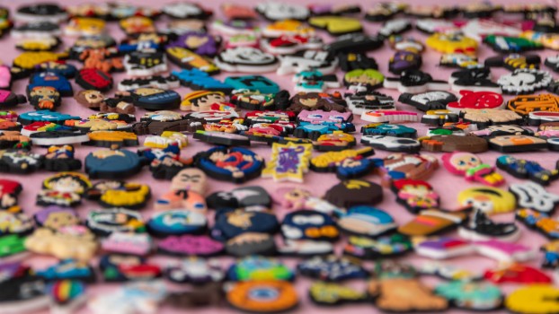 Colourful badges for sale