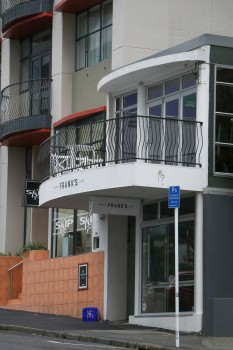 Frank's coffee shop with balcony