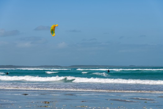 Kite surfer yellow