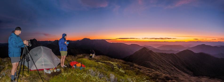 A dawn view from the Arthur Range