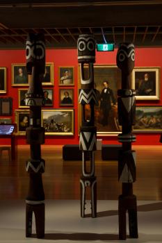 Totems and paintings