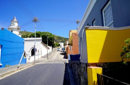 Bright houses, Cape Town, South Africa