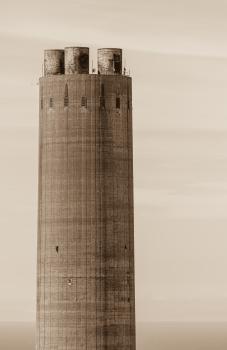 Sepia concrete tower