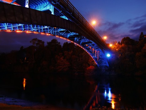 Victoria Bridge Night Lights Hamilton