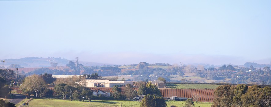 Rural farmlands panorama landscape