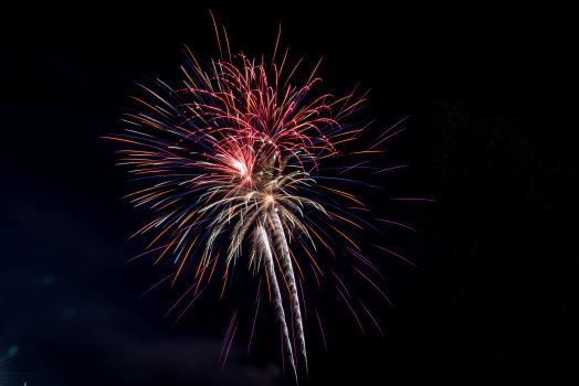 Multicoulored Fireworks 