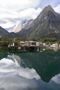 Working wharf at Milford Sound