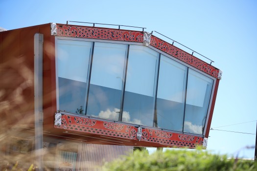 Te Awahou Nieuwe Stroom with Māori facade