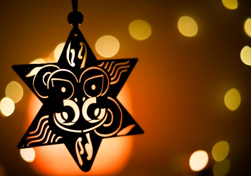 Waiti Matariki star ornament silhouette
