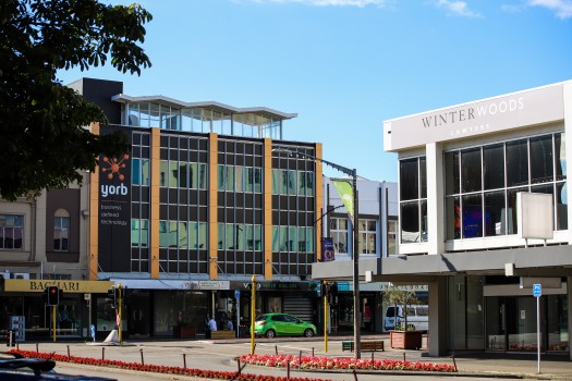 Business district of Palmerston North City