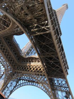 Under the Eiffel tower Paris