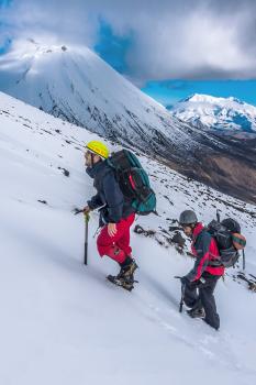 Climbing Mount Tongariro