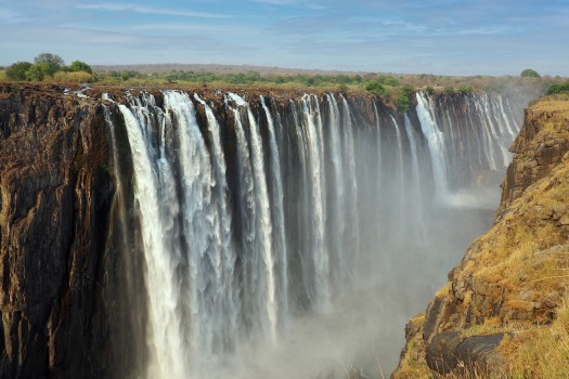 Victoria Falls on the Zambezi river