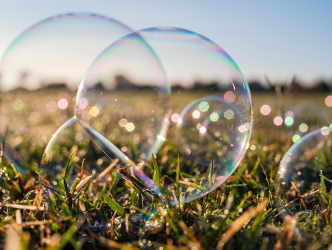 Creative Bubbles Grass Field