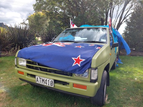 Convoy 2022 Picton Protest Car