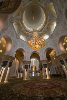 Inside the Sheik Zayed Grand Mosque