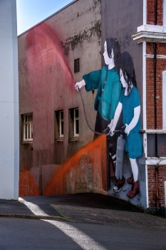 Dunedin central city street art