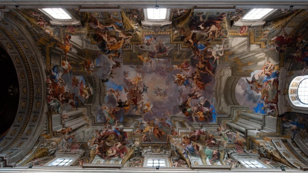 Frescos in St.Ignatius church in Rome