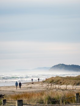 Ocean Beach People Walking