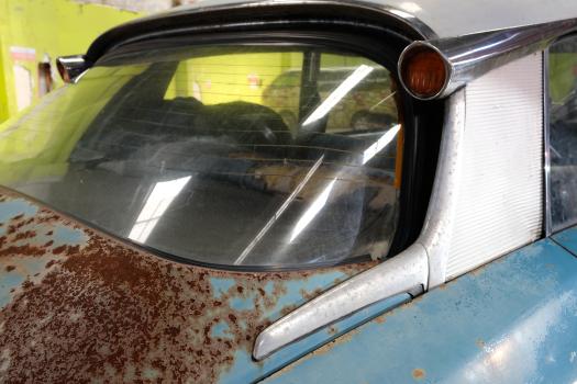 Rusty classic car