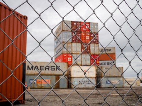 Industrial Shipping Containers Fence
