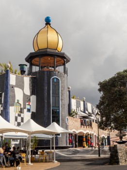 Hundertwasser Art Golden Cupola Tower