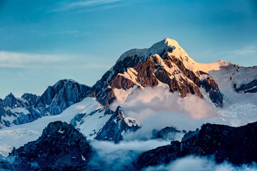 Mt Tasman is the second highest peak in NZ