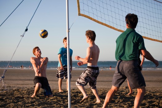 Volleyball game, Tahunanui Beach, Nelson
