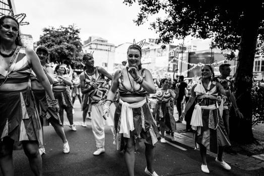 Dance Troop at Cuba Dupa 2021 monochrome